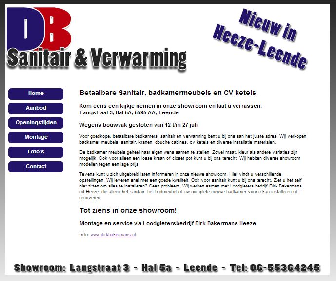 DB Sanitair en Verwarming